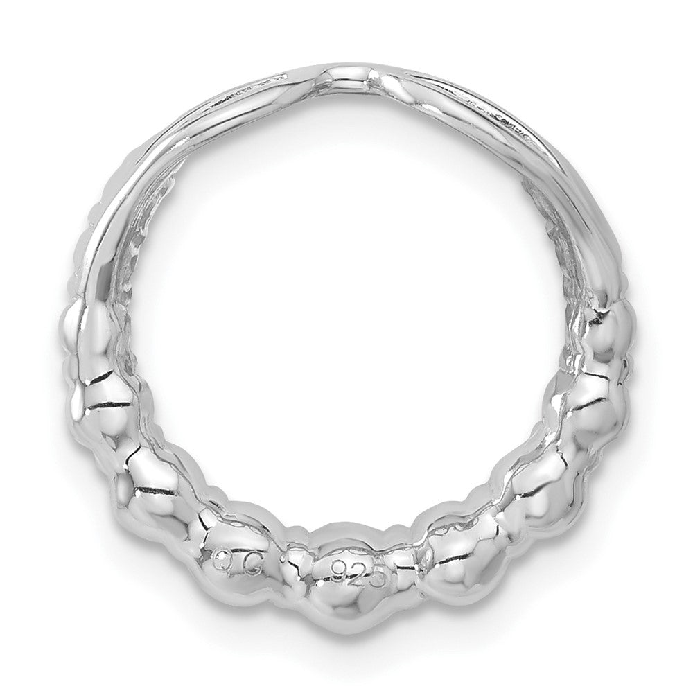 Sterlingsilber Zirkonia Kreis Kette Anhänger