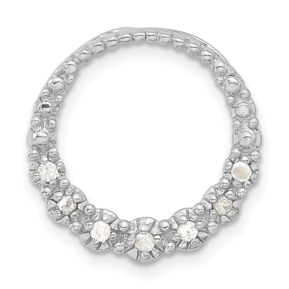 Sterlingsilber Zirkonia Kreis Kette Anhänger