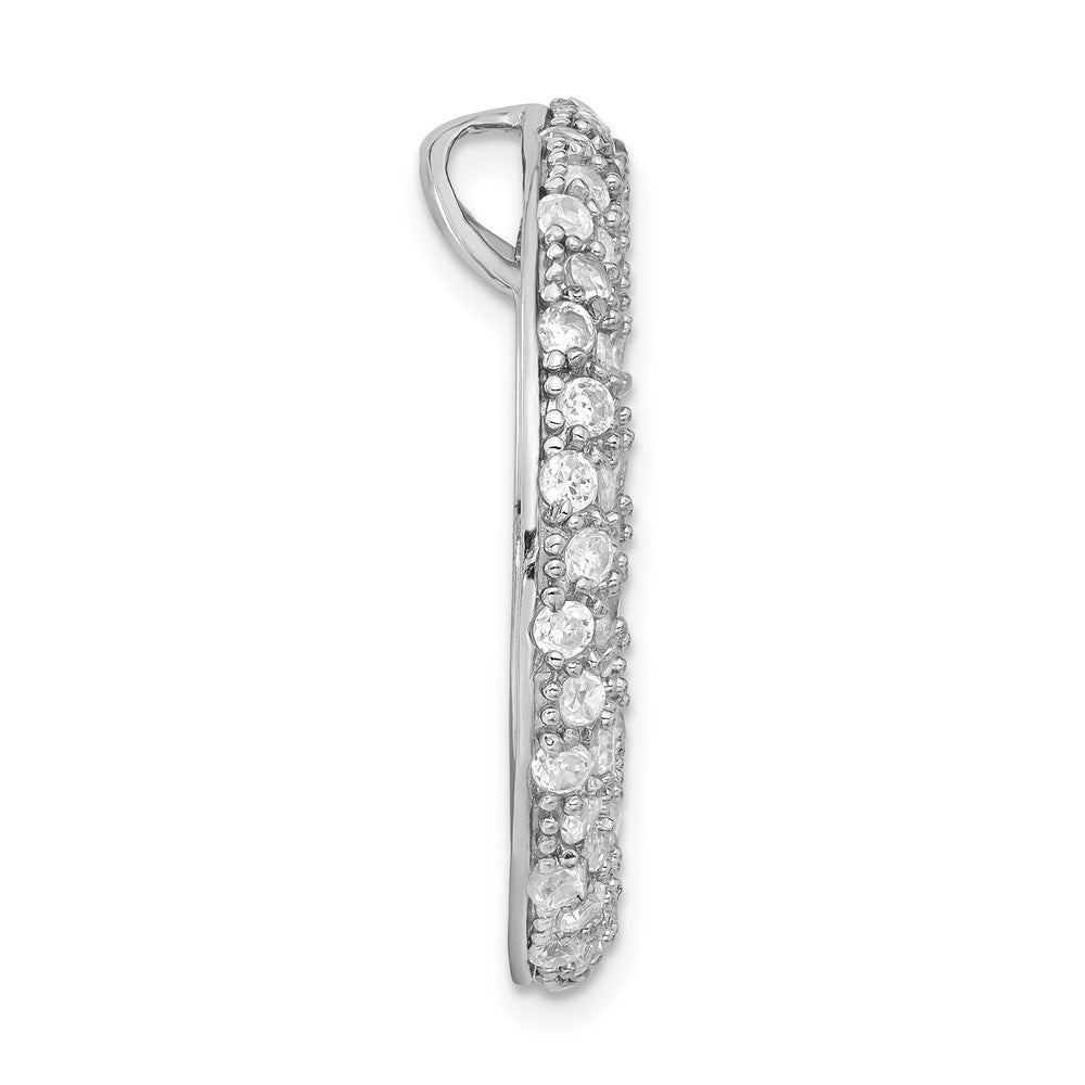 Sterlingsilber Zirkonia Kreis Kette Anhänger