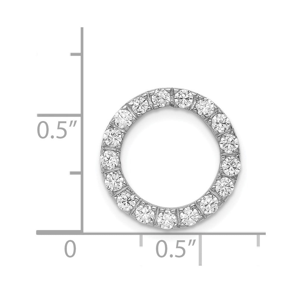Sterlingsilber Rhodium-platedcz Kette Anhänger