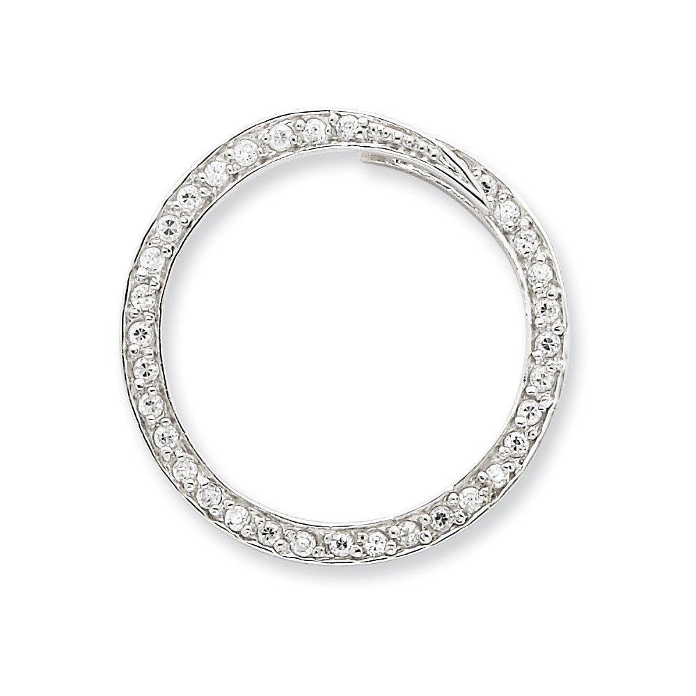 Sterlingsilber Zirkonia Kreis Anhänger