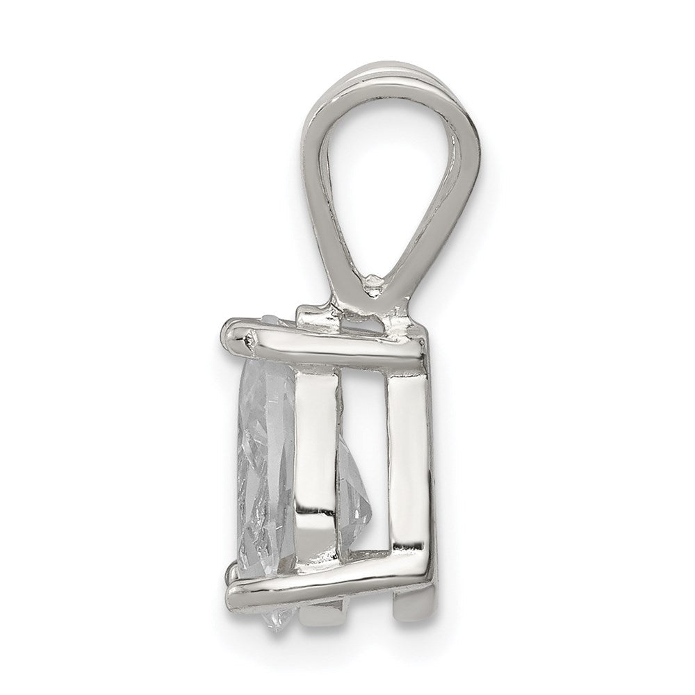 Sterlingsilber Tropfen Zirkonia Anhänger