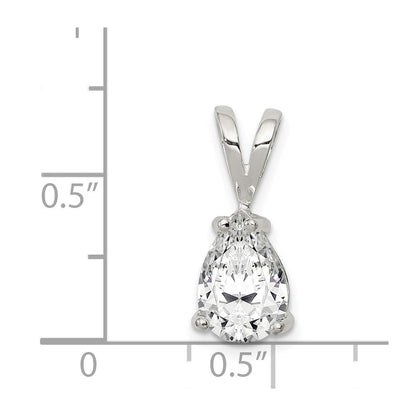 Sterlingsilber Tropfen Zirkonia Anhänger
