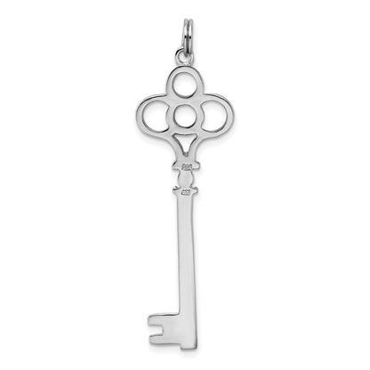 Sterlingsilber Rhodiniert Key Anhänger