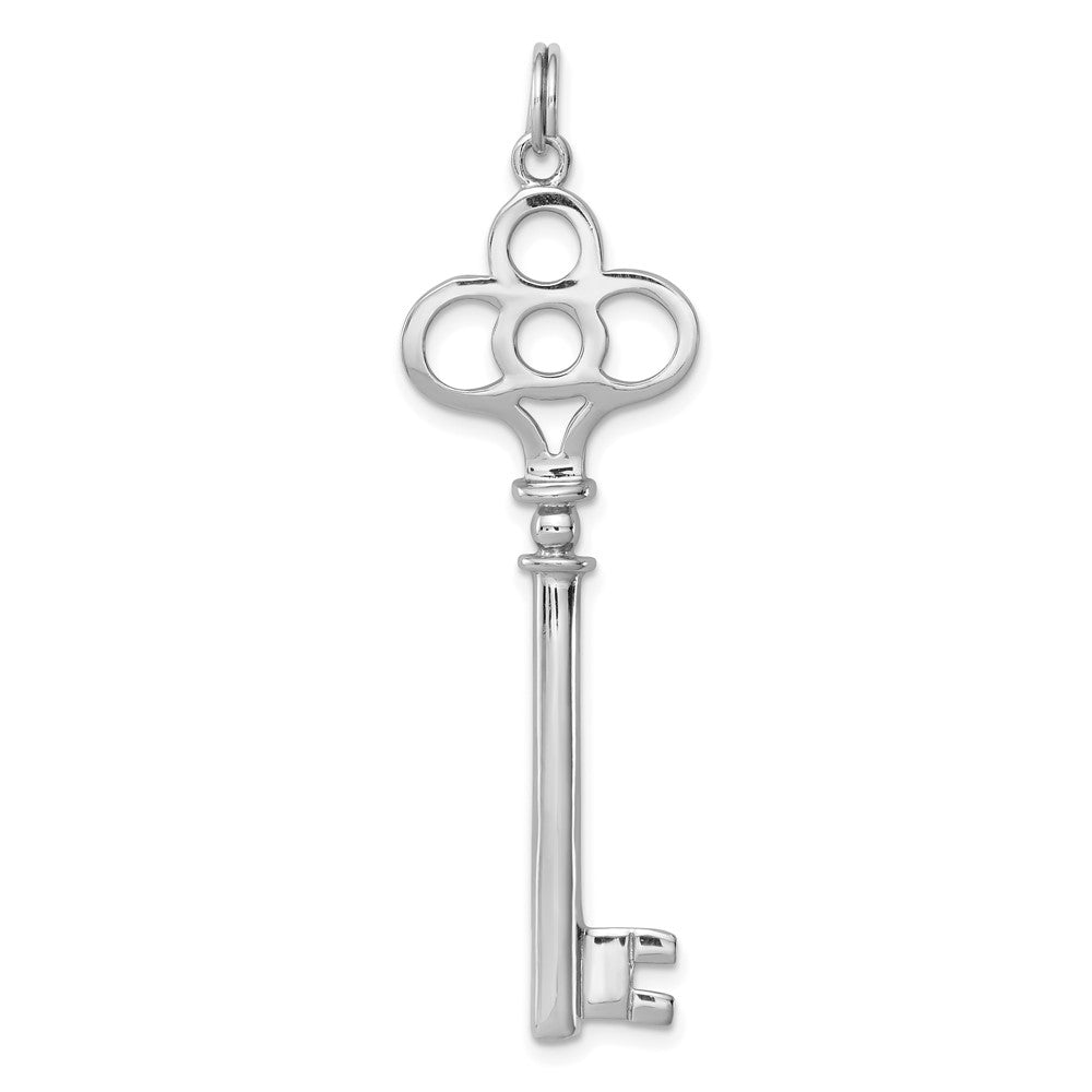 Sterlingsilber Rhodiniert Key Anhänger