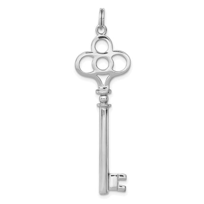 Sterlingsilber Rhodiniert Key Anhänger