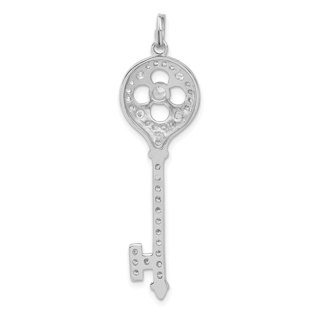 Sterlingsilber und Zirkonia Key Anhänger