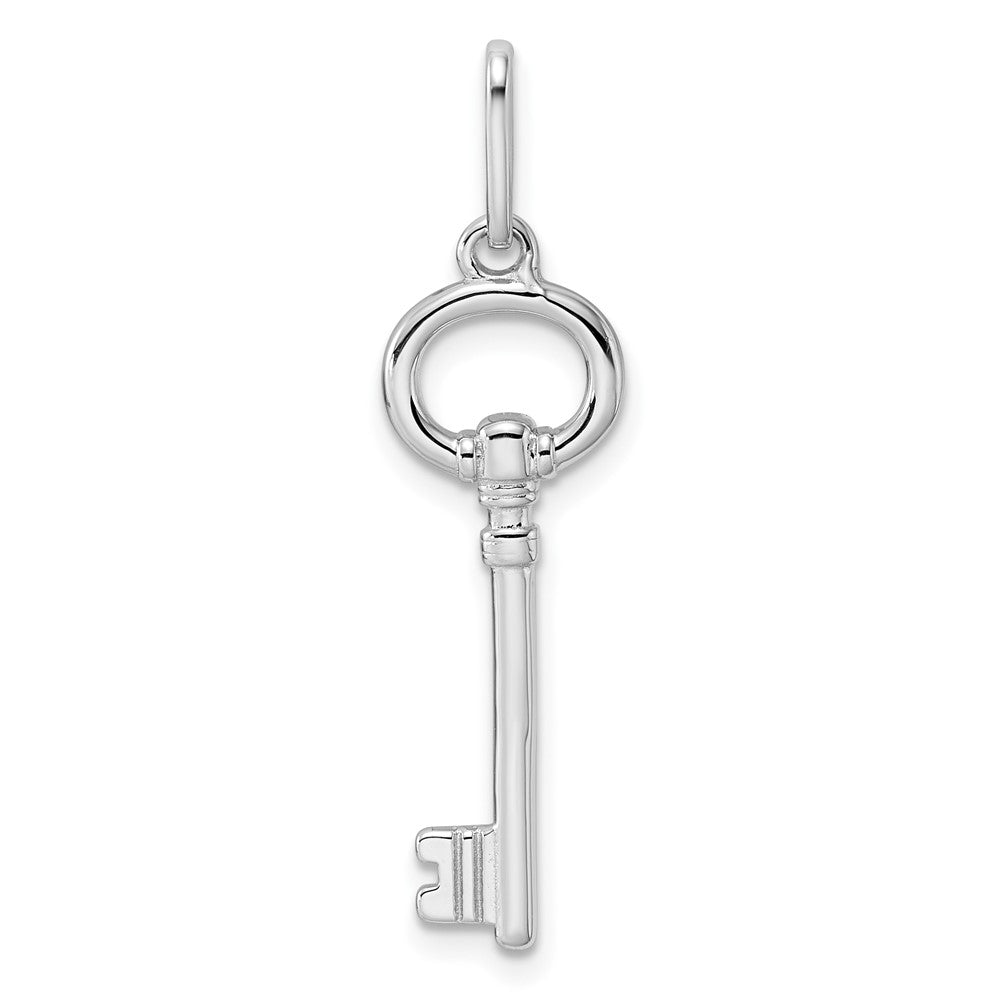 Sterlingsilber Rhodiniert Key Anhänger