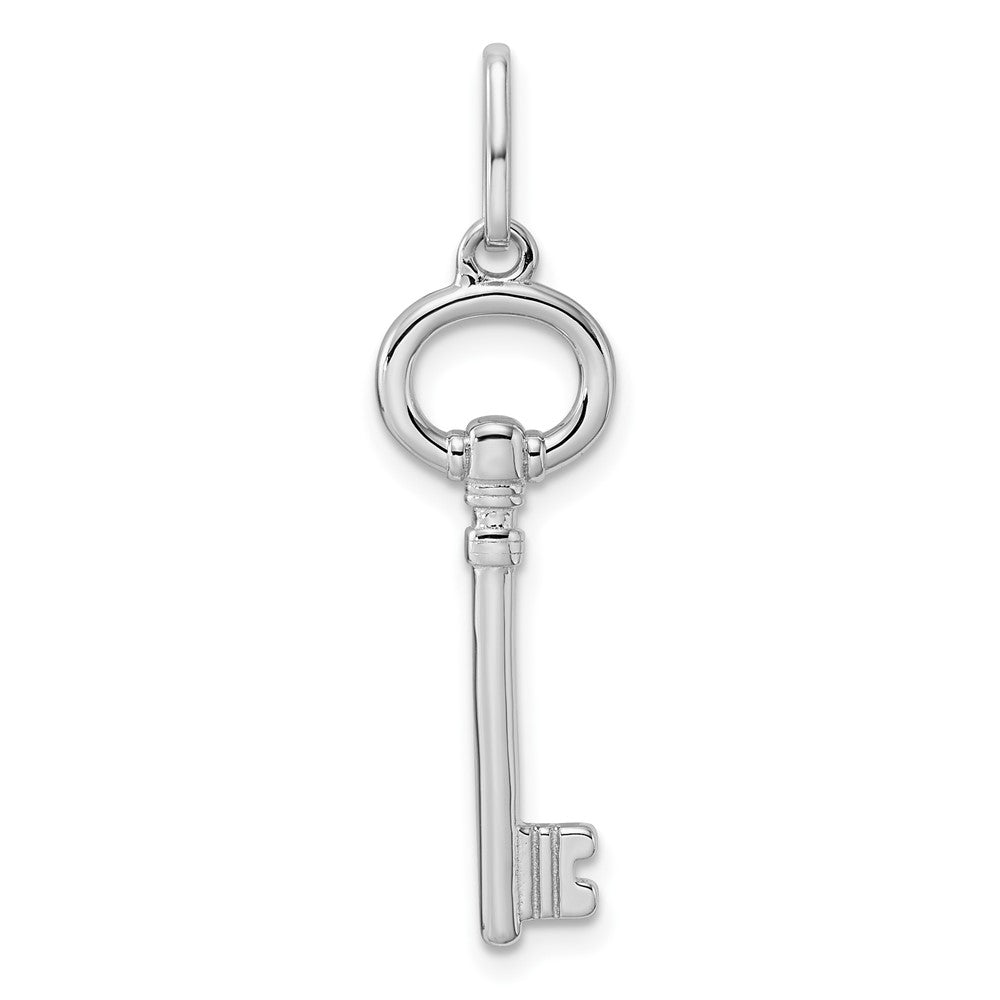 Sterlingsilber Rhodiniert Key Anhänger