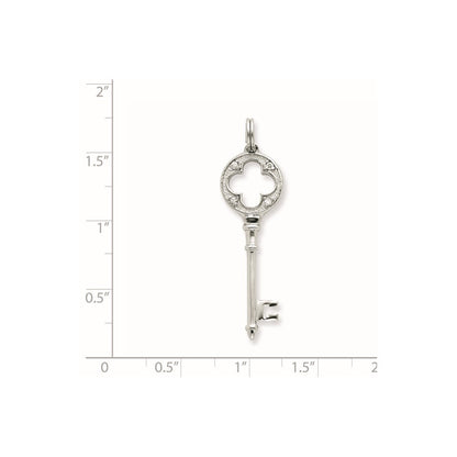 Sterlingsilber Zirkonia Key Anhänger