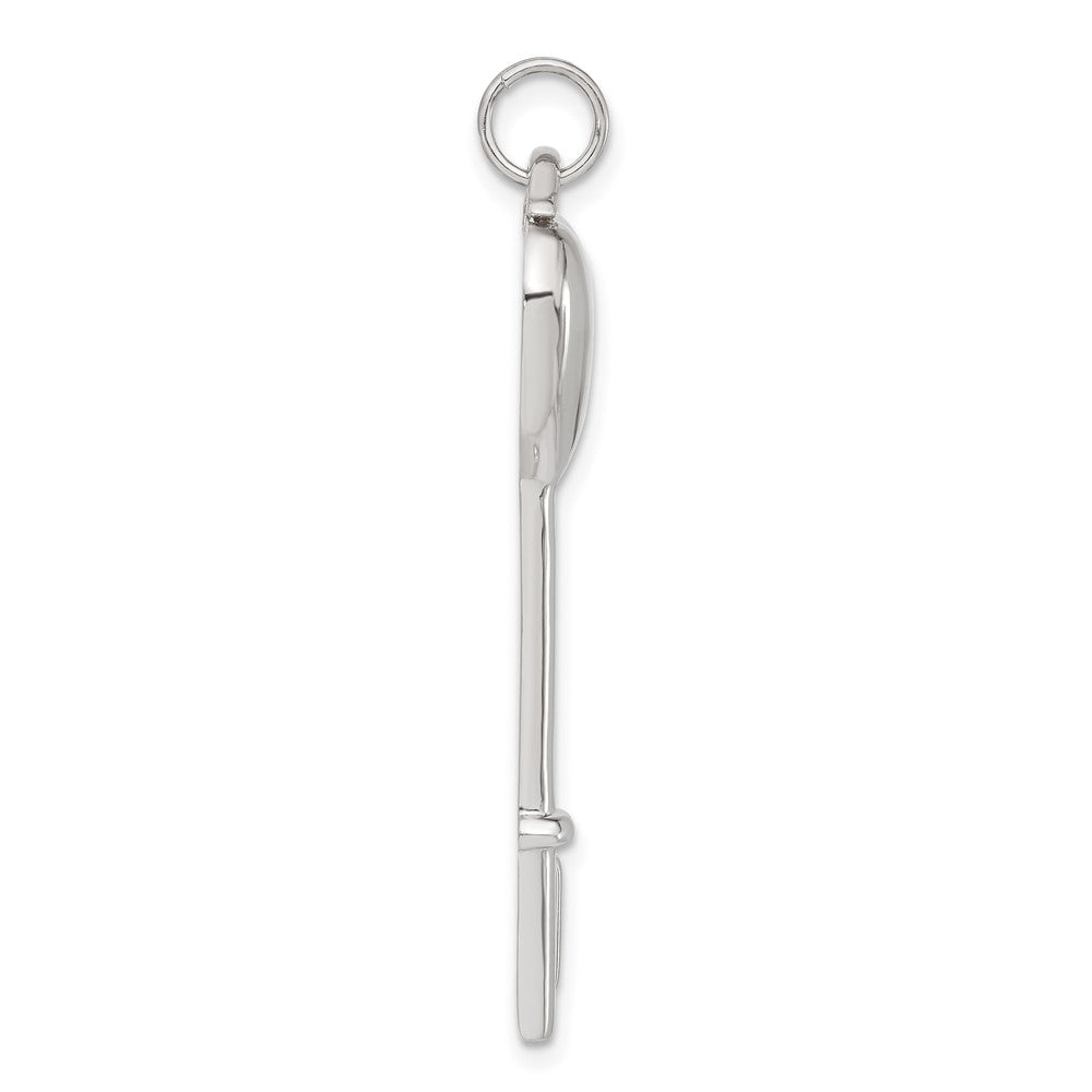 Sterlingsilber Zirkonia Herz Key Anhänger