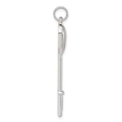 Sterlingsilber Zirkonia Herz Key Anhänger