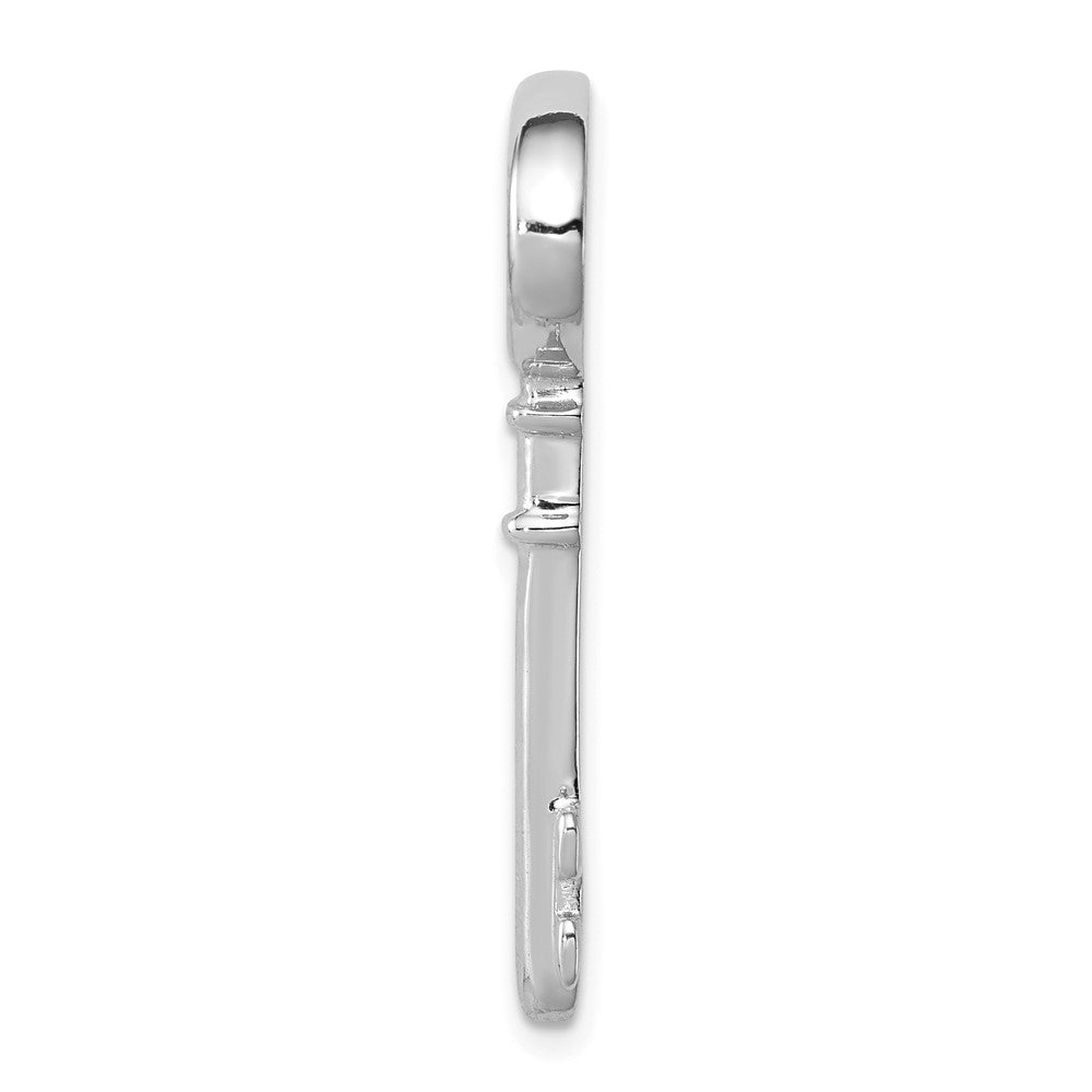 Sterlingsilber Rhodiniert Key Anhänger