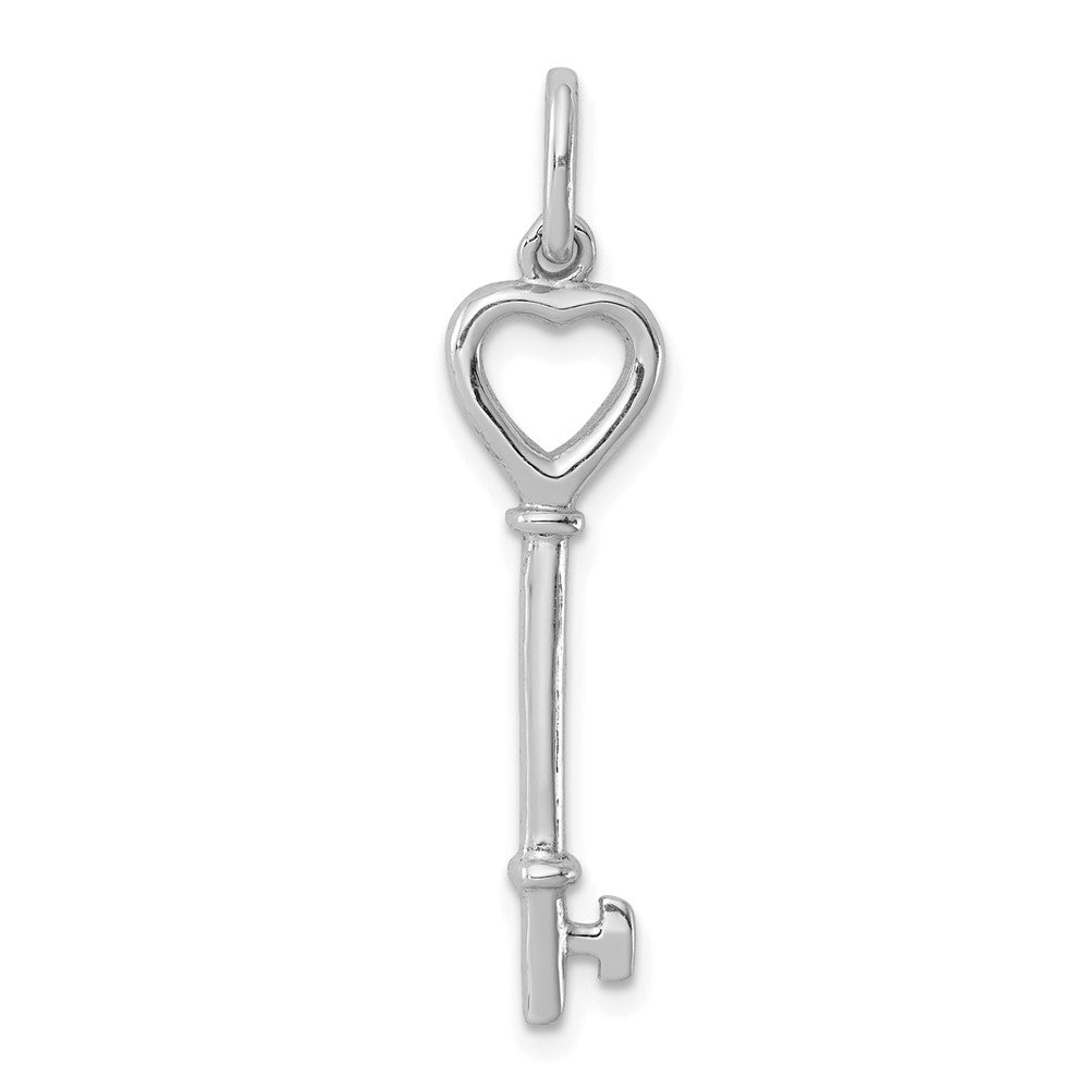 Sterlingsilber Rhodiniert Key Anhänger