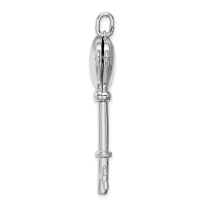 Sterlingsilber Rhodiniert Medaillon Key Anhänger