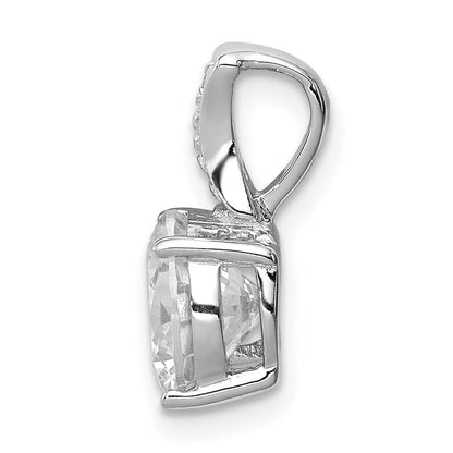 Sterlingsilber Rhodiniert Zirkonia Anhänger