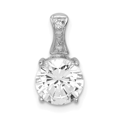 Sterlingsilber Rhodiniert Zirkonia Anhänger