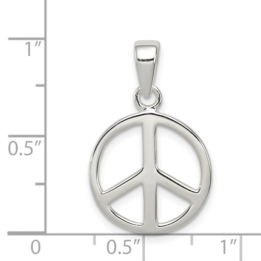 Sterlingsilber Frieden Zeichen Anhänger