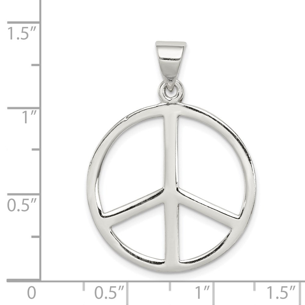 Sterlingsilber Frieden Symbol Anhänger