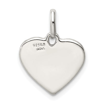 Sterlingsilber Emaille Herz Frieden Charm