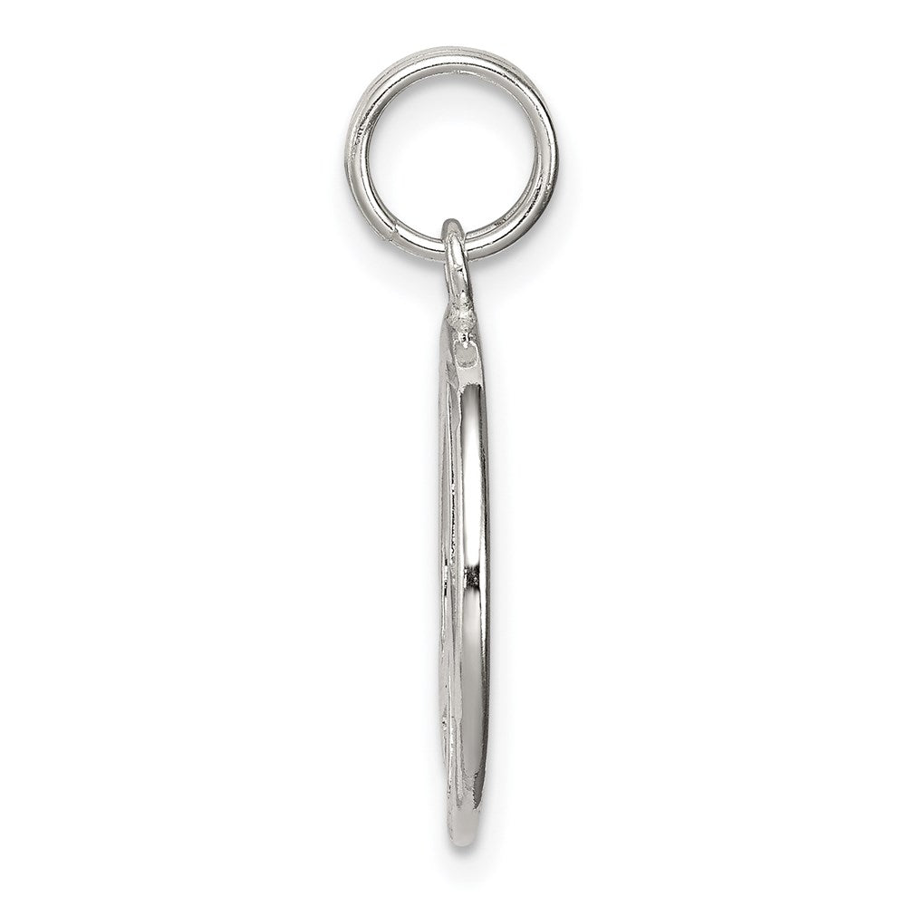 Sterlingsilber Diamantiert Frieden Symbol Charm