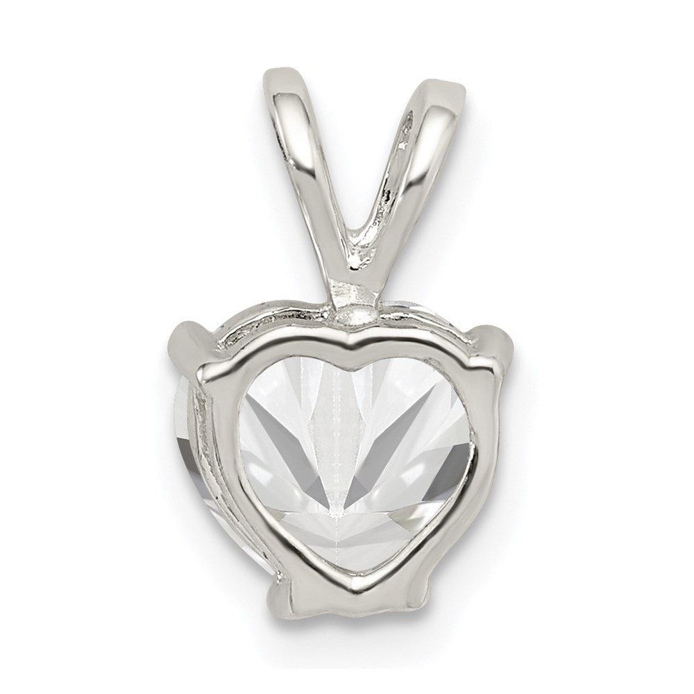 Sterlingsilber Herz Zirkonia Anhänger