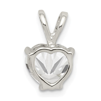 Sterlingsilber Herz Zirkonia Anhänger