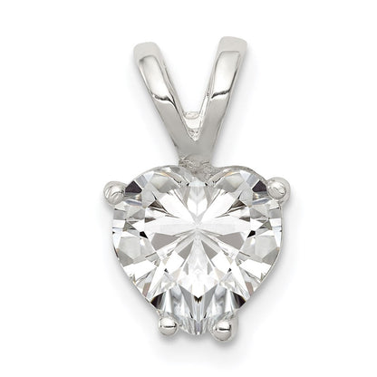 Sterlingsilber Herz Zirkonia Anhänger
