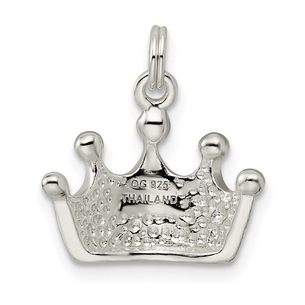 Sterlingsilber Poliert Krone Charm
