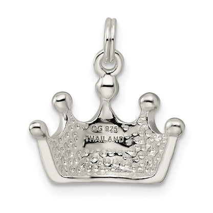 Sterlingsilber Poliert Krone Charm