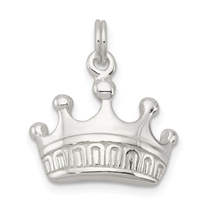 Sterlingsilber Poliert Krone Charm