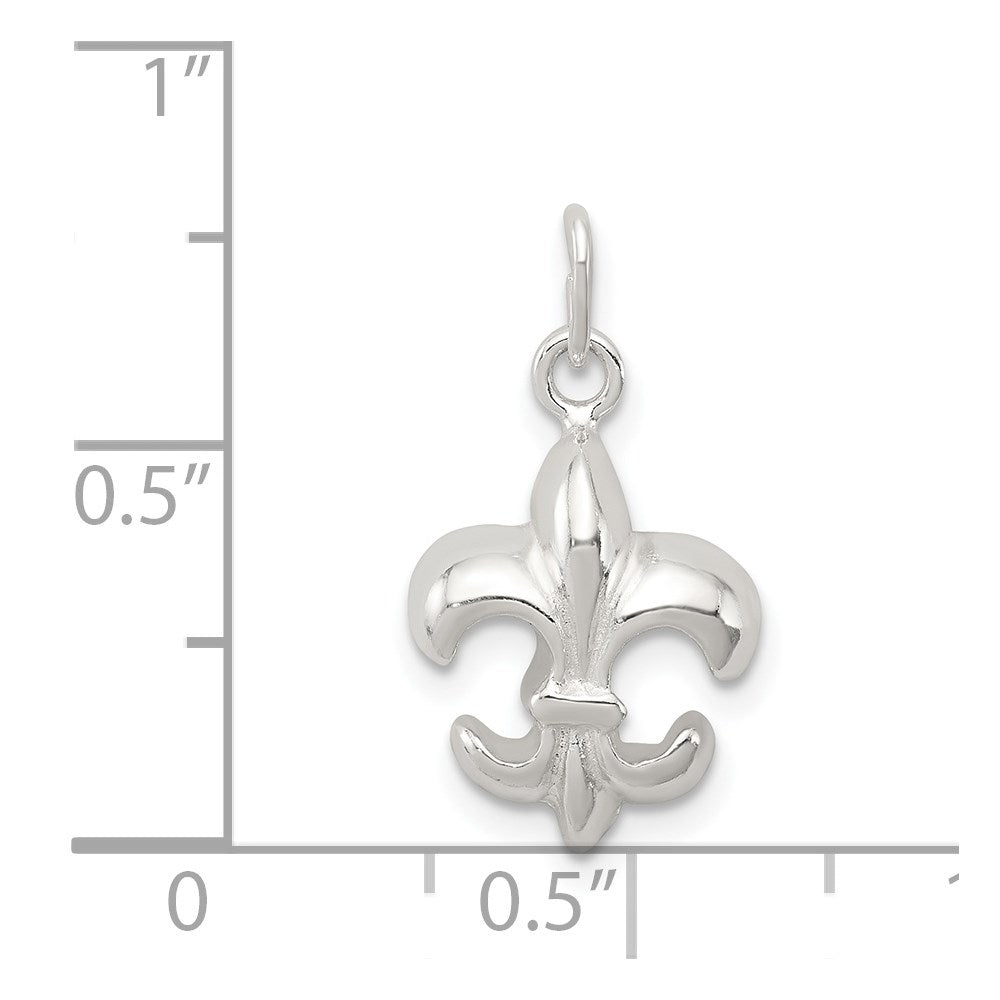 Sterlingsilber Klein Fleur De Lis Charm