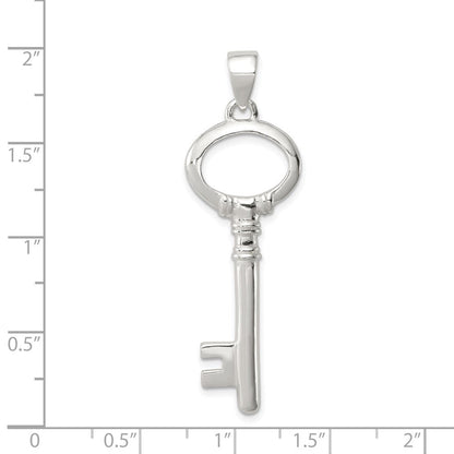 Sterlingsilber Poliert Key Anhänger