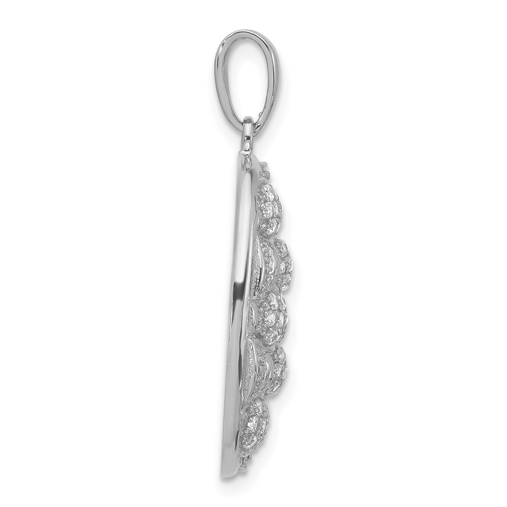 Sterlingsilber Poliert Fantasie Zirkonia Anhänger