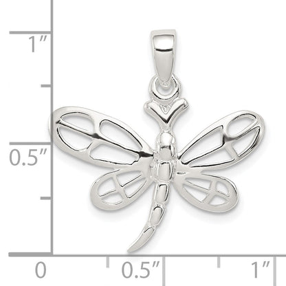 Sterlingsilber Poliert Libelle Anhänger