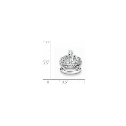 Sterlingsilber Rhodium Diamant. Anhänger