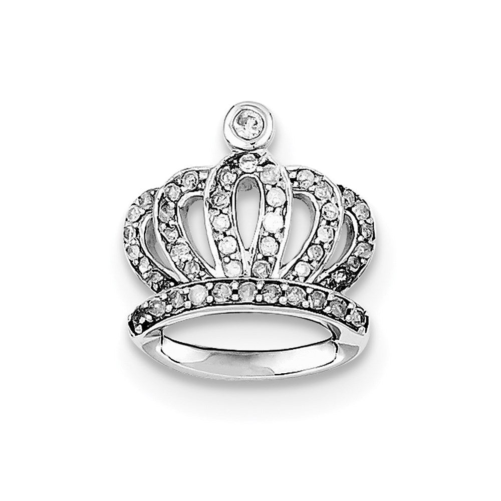 Sterlingsilber Rhodium Diamant. Anhänger