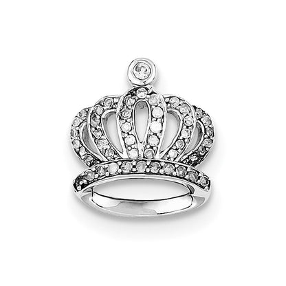 Sterlingsilber Rhodium Diamant. Anhänger