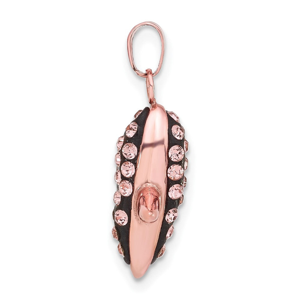 Sterlingsilber Roséfarben Keramik Swarovski Kristall X Anhänger