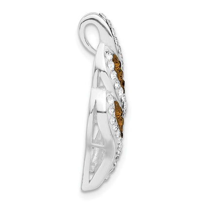 Sterlingsilber Stellux Kristall Fantasie Wirbel Anhänger