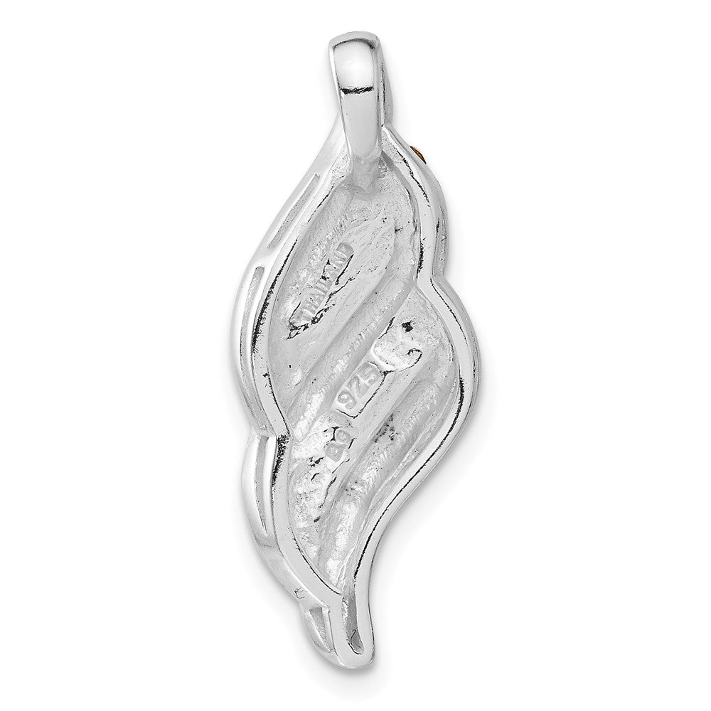 Sterlingsilber Stellux Kristall Fantasie Wirbel Anhänger