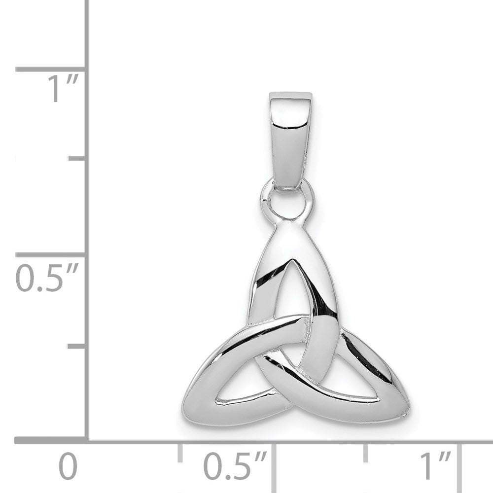 Sterlingsilber Rhodiniert Dreifaltigkeit Anhänger