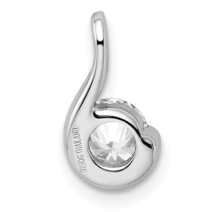 Sterlingsilber Rhodiniert Zirkonia Anhänger