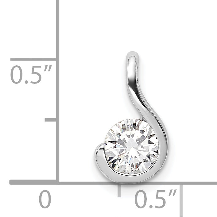 Sterlingsilber Rhodiniert Zirkonia Anhänger