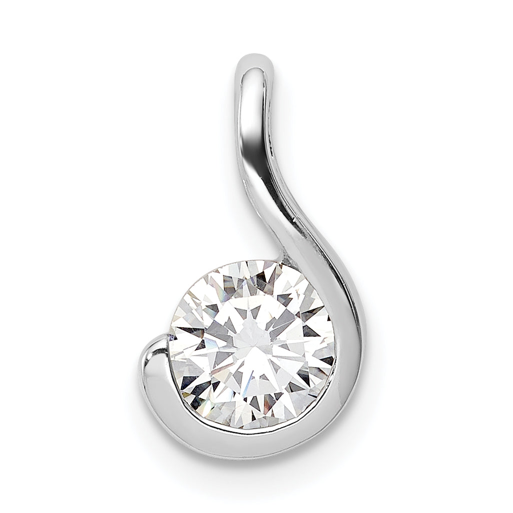Sterlingsilber Rhodiniert Zirkonia Anhänger