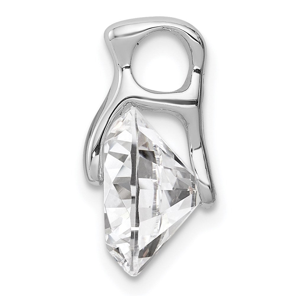 Sterlingsilber Rhodiniert Zirkonia Anhänger