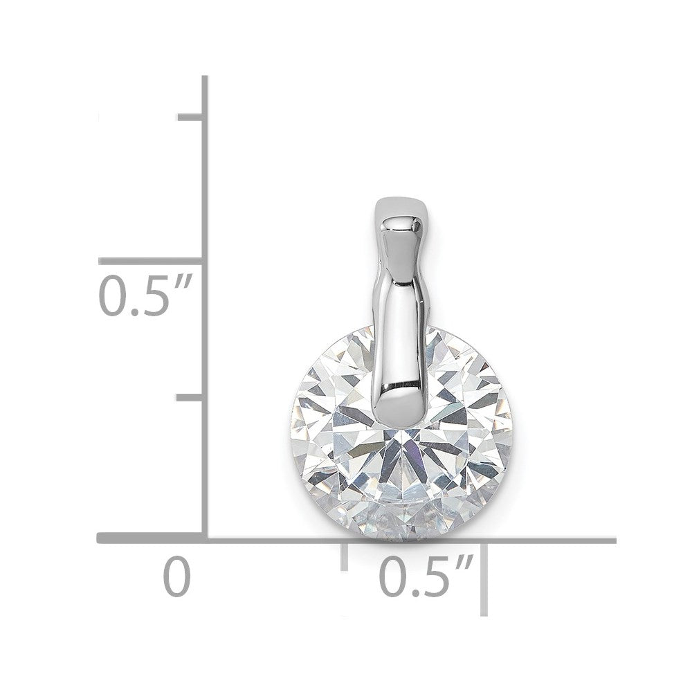 Sterlingsilber Rhodiniert Zirkonia Anhänger