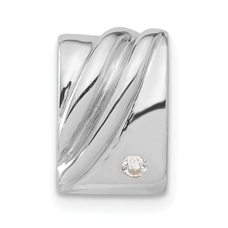 Sterlingsilber Rhodiniert Zirkonia Anhänger