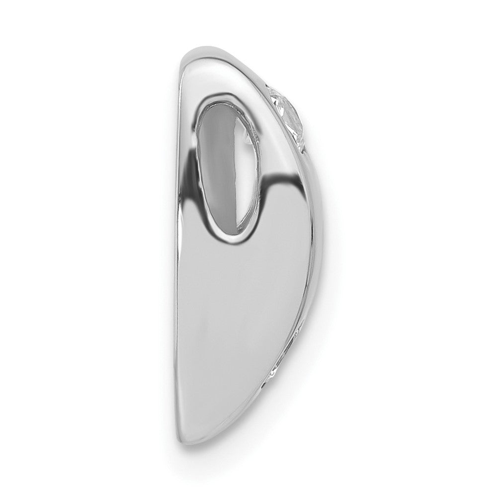 Sterlingsilber Rhodiniert Zirkonia Kette Anhänger
