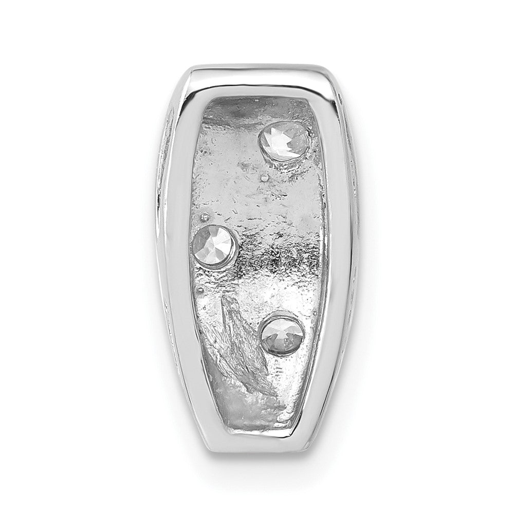 Sterlingsilber Rhodiniert Zirkonia Kette Anhänger
